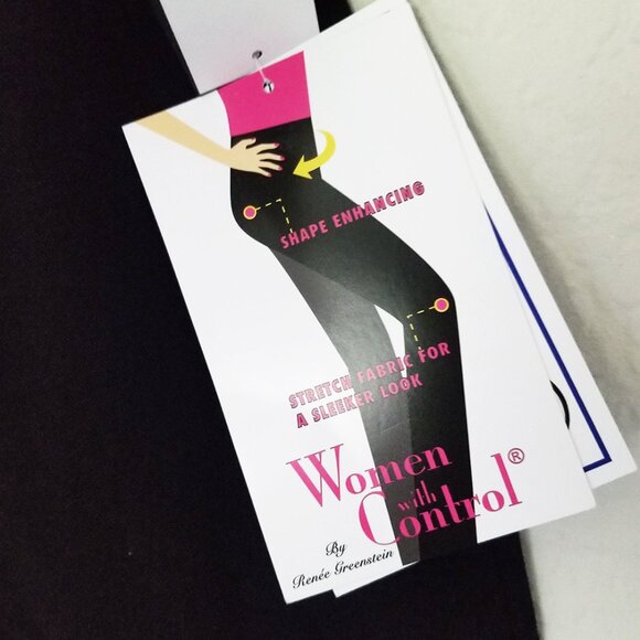 NEW Women With Control Tall Prime Stretch Denim Crop Pants Black Size XLT $63 - Picture 5 of 15